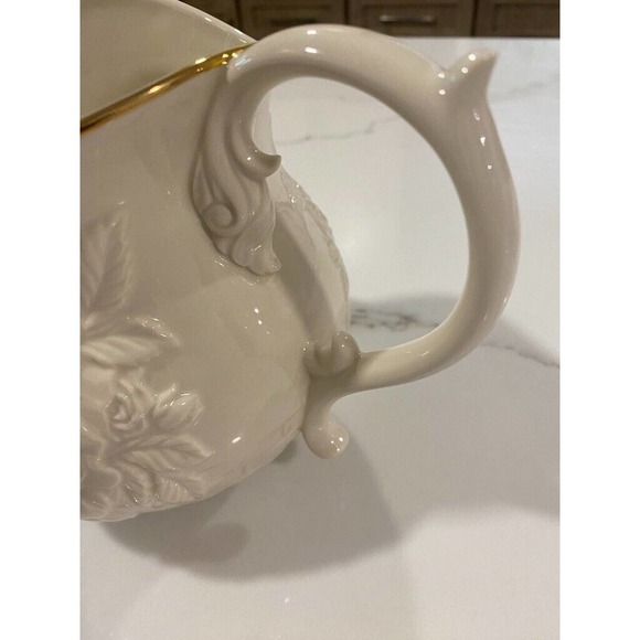 Lenox Water Pitcher Conforti Collection 24K Gold Trim 6" - Picture 6 of 6